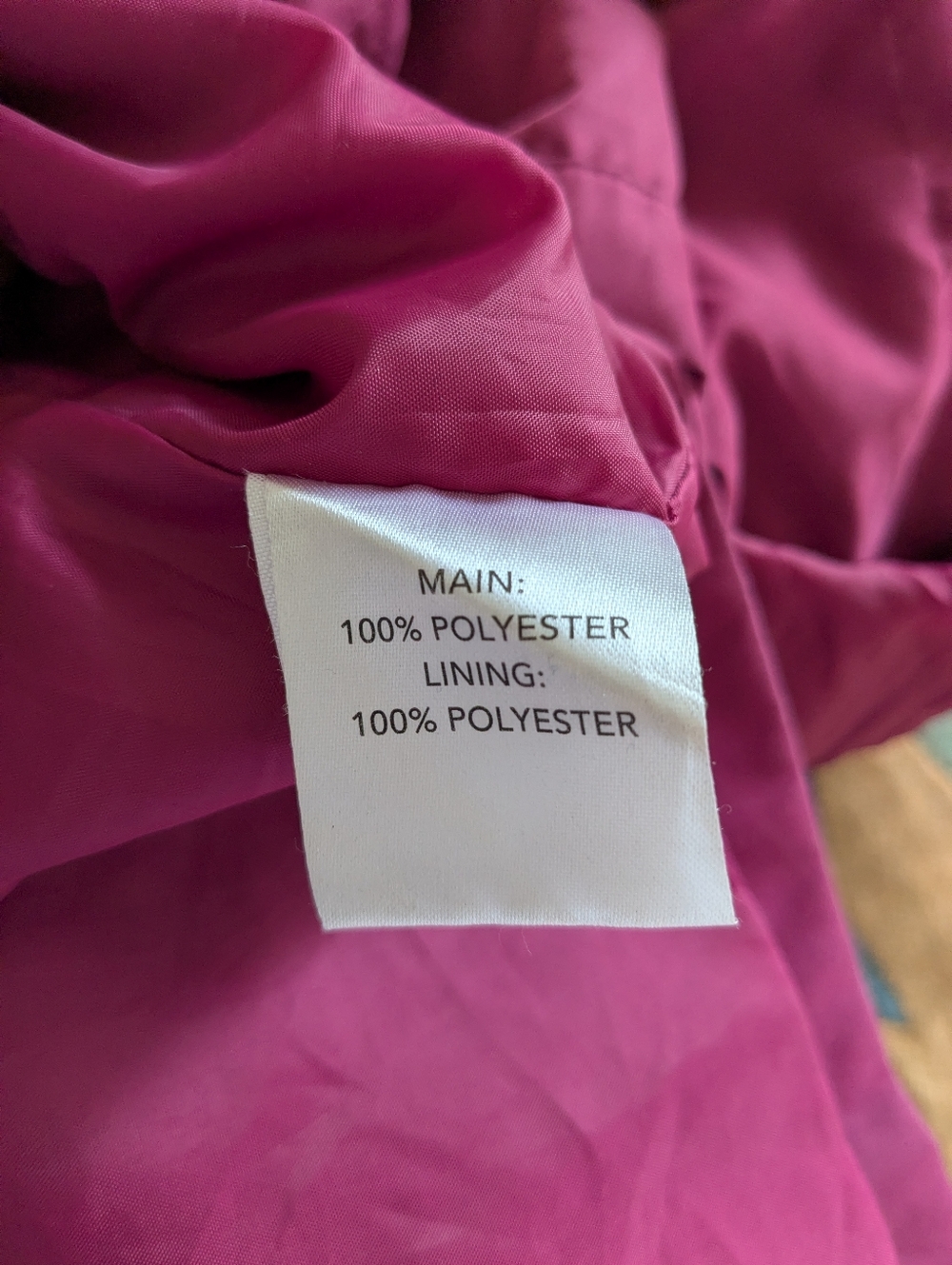 Women’s Magenta Button-Front Jacket - Picture 7 of 8
